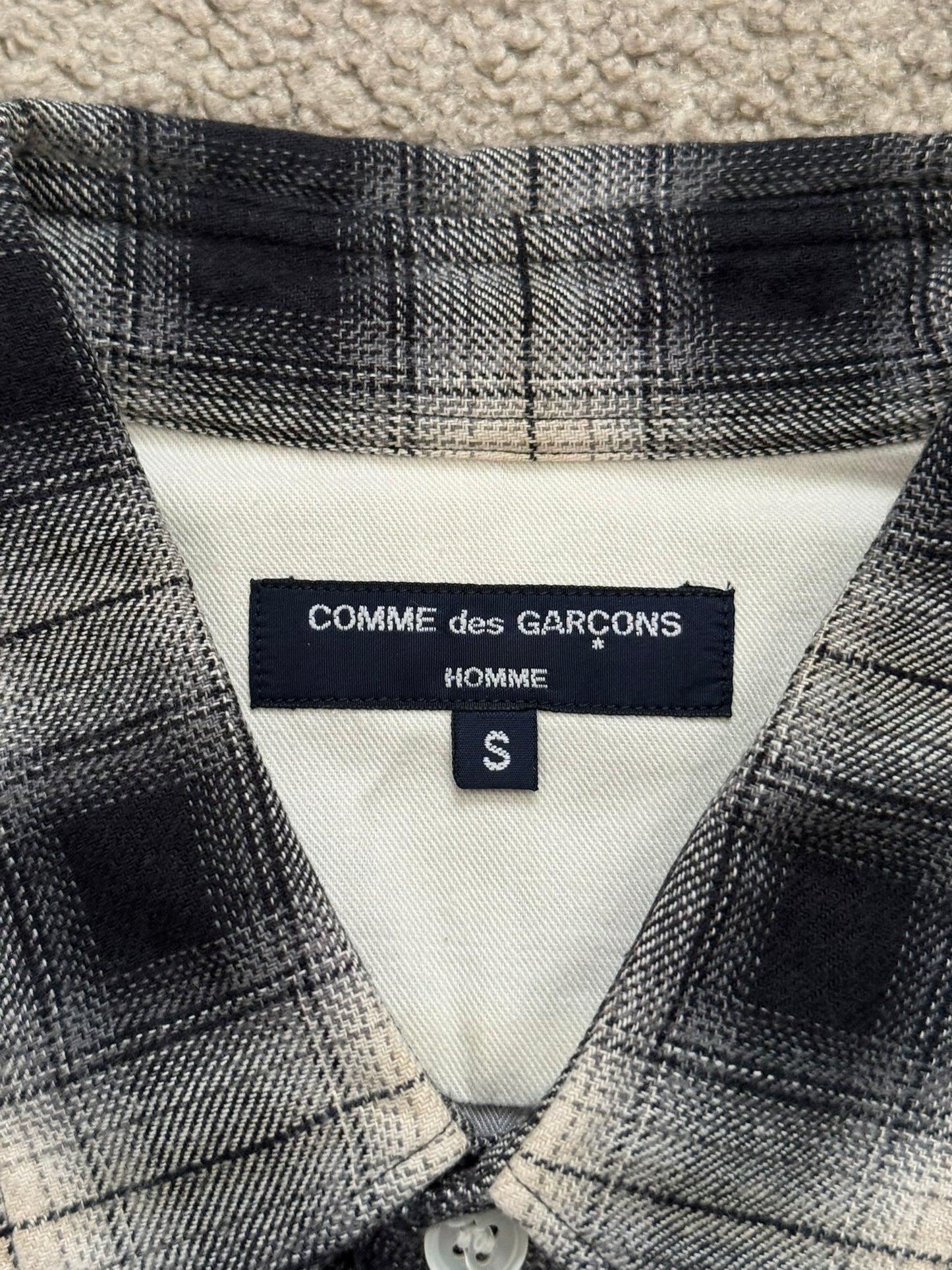 AW09 Comme Des Garcons Homme Hybrid Flannel Button Up Shirt