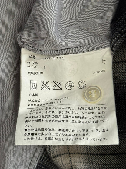 AW09 Comme Des Garcons Homme Hybrid Flannel Button Up Shirt