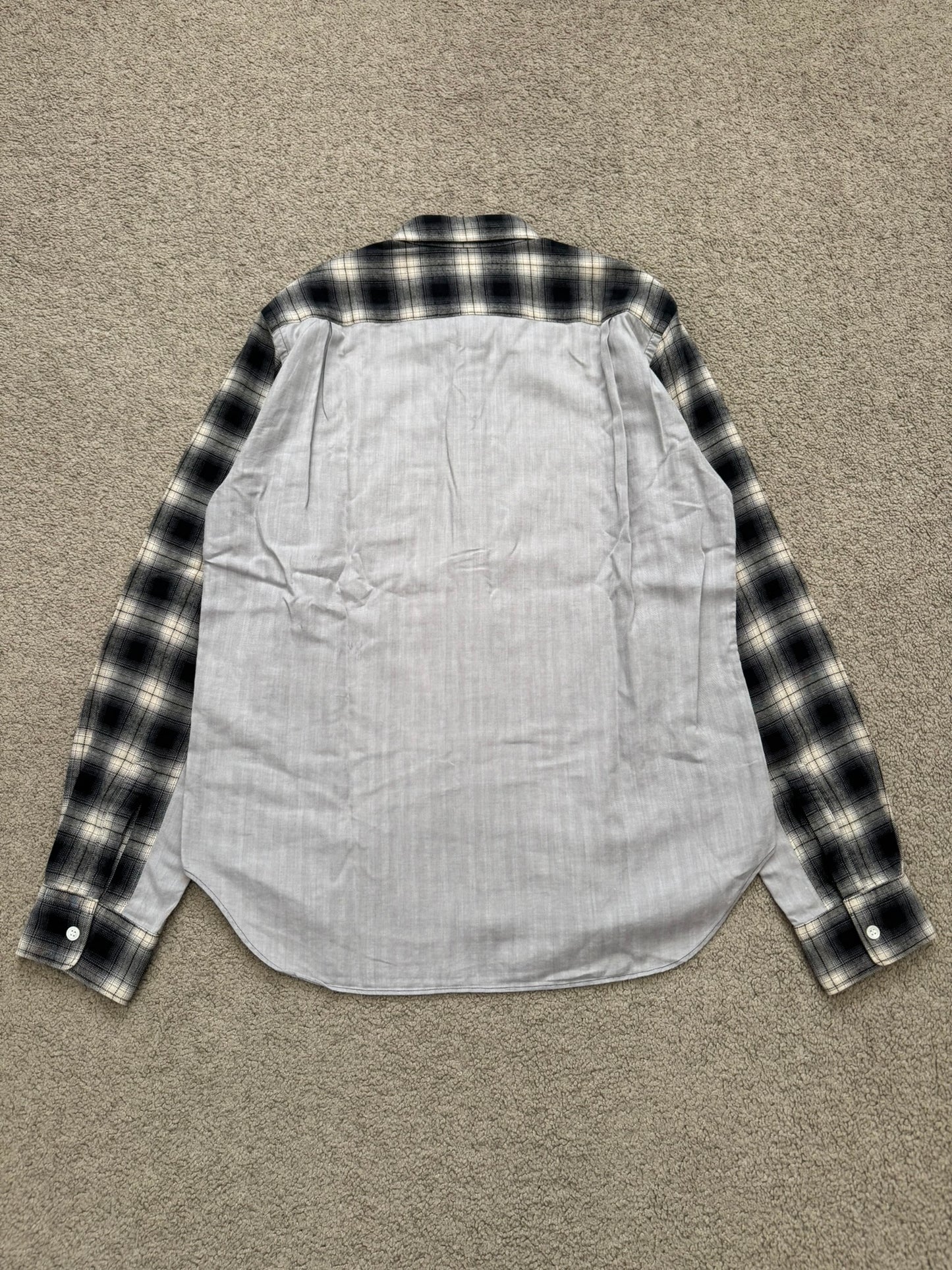 AW09 Comme Des Garcons Homme Hybrid Flannel Button Up Shirt