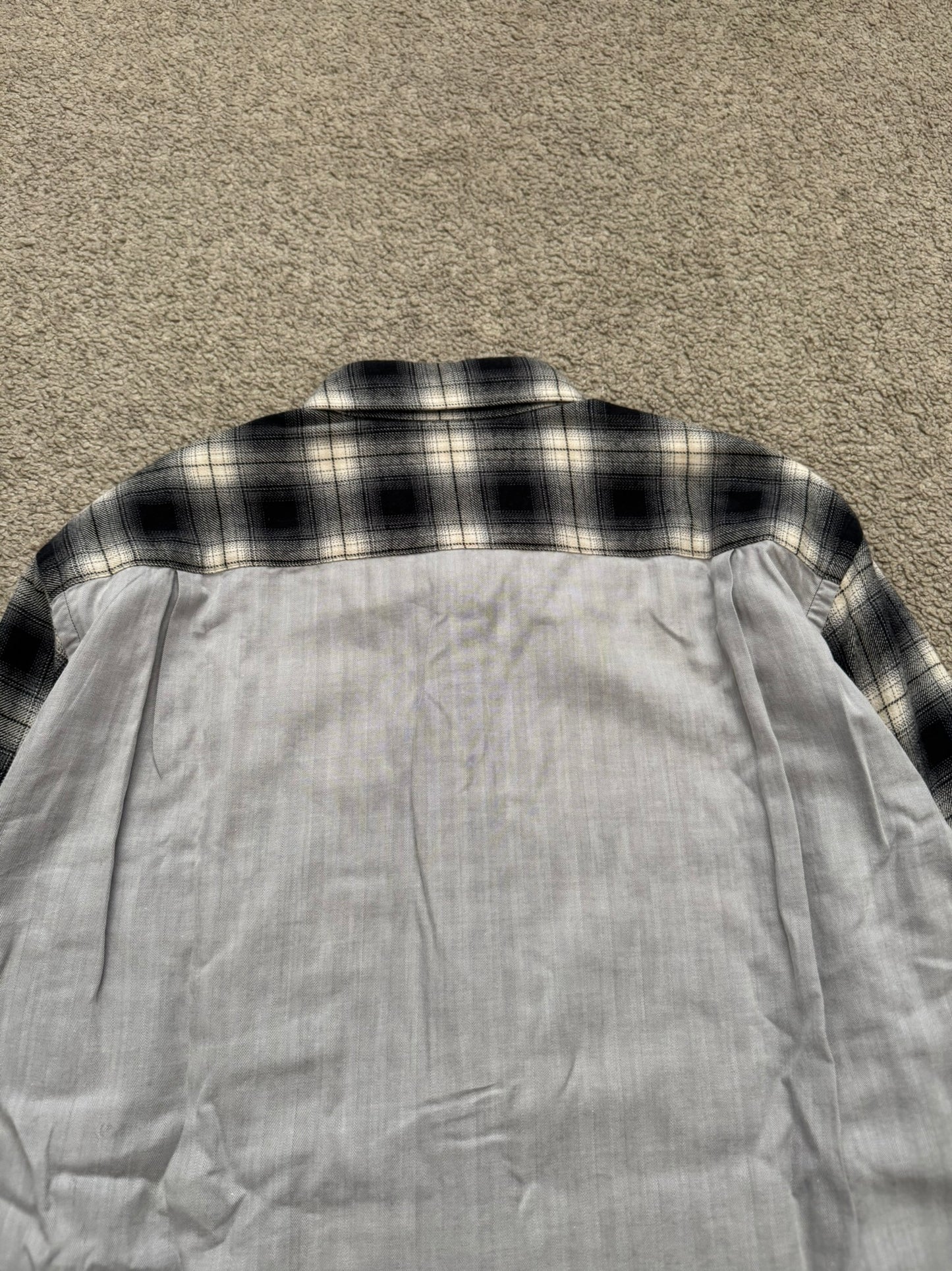 AW09 Comme Des Garcons Homme Hybrid Flannel Button Up Shirt