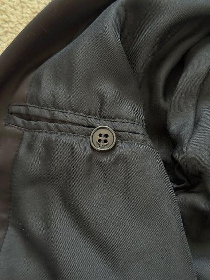 SS14 Saint Laurent by Hedi Slimane Satin Teddy Varsity Bomber Jacket