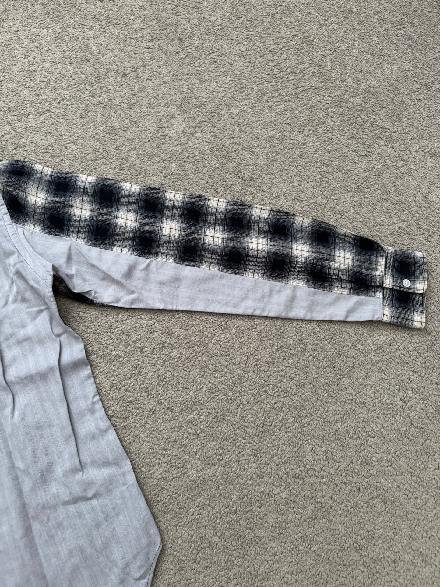 AW09 Comme Des Garcons Homme Hybrid Flannel Button Up Shirt