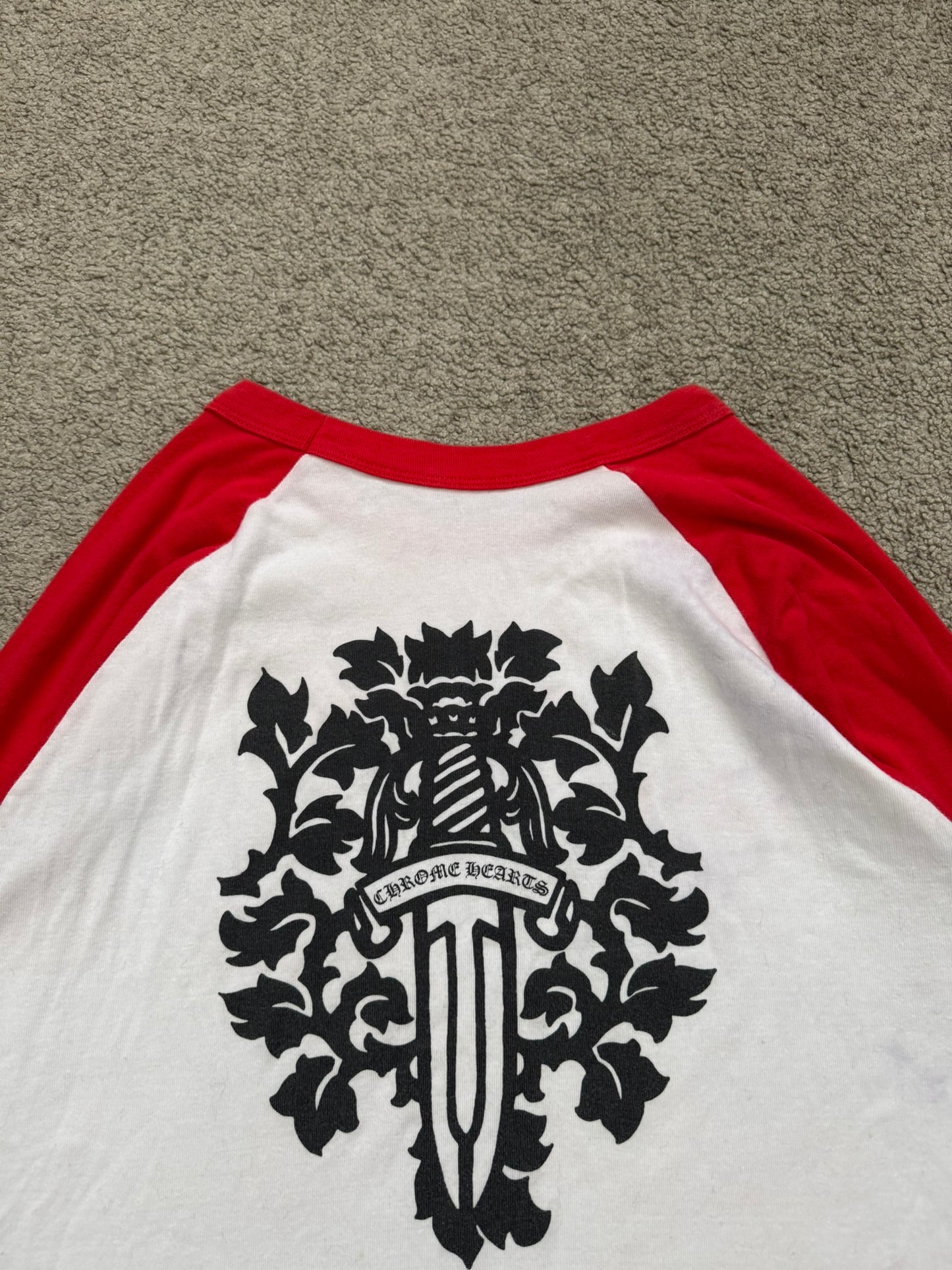 Chrome Hearts Vine Dagger Baseball Long Sleeve T Shirt