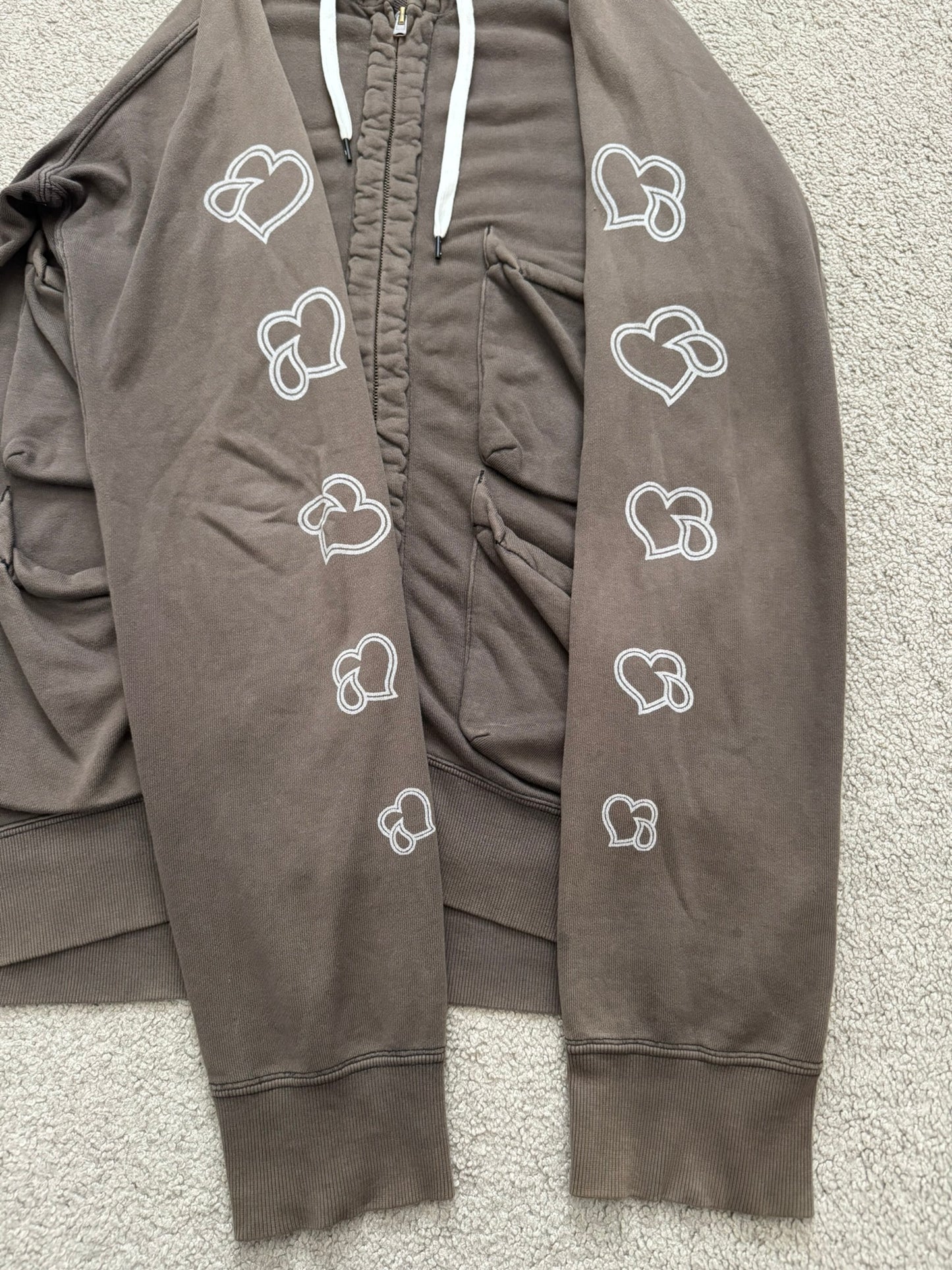 SS05 Number (N)ine "Nightcrawler" Crying Hearts Cargo Zip Up Hoodie