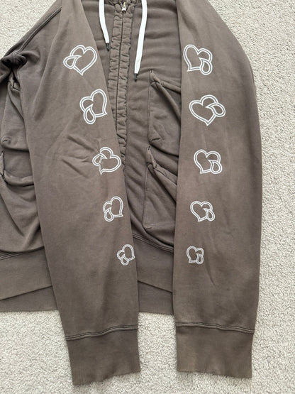 SS05 Number (N)ine "Nightcrawler" Crying Hearts Cargo Zip Up Hoodie