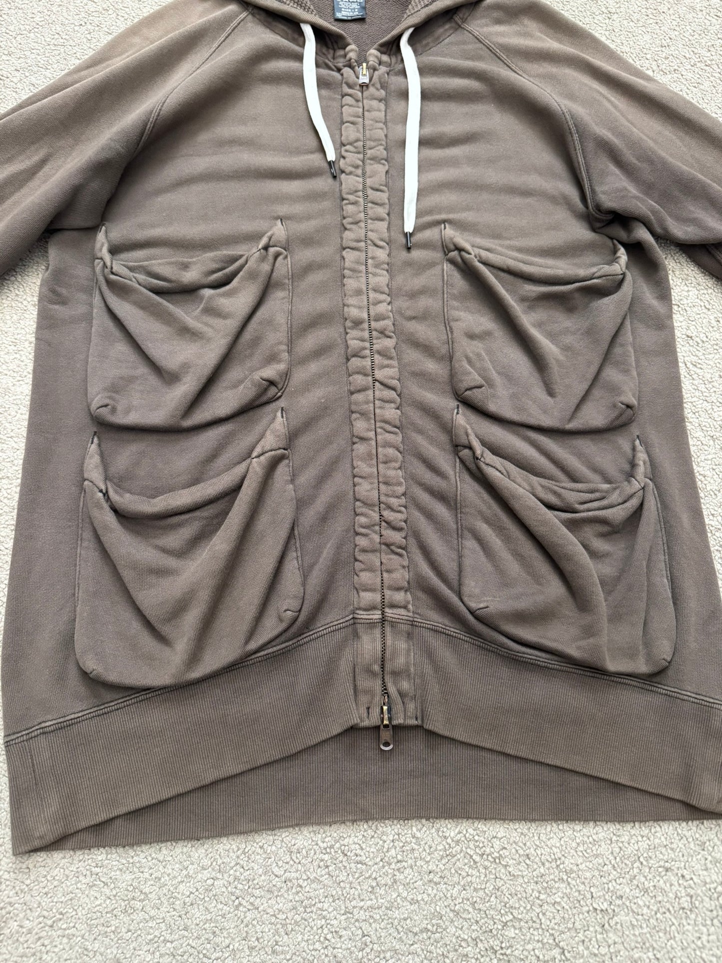 SS05 Number (N)ine "Nightcrawler" Crying Hearts Cargo Zip Up Hoodie