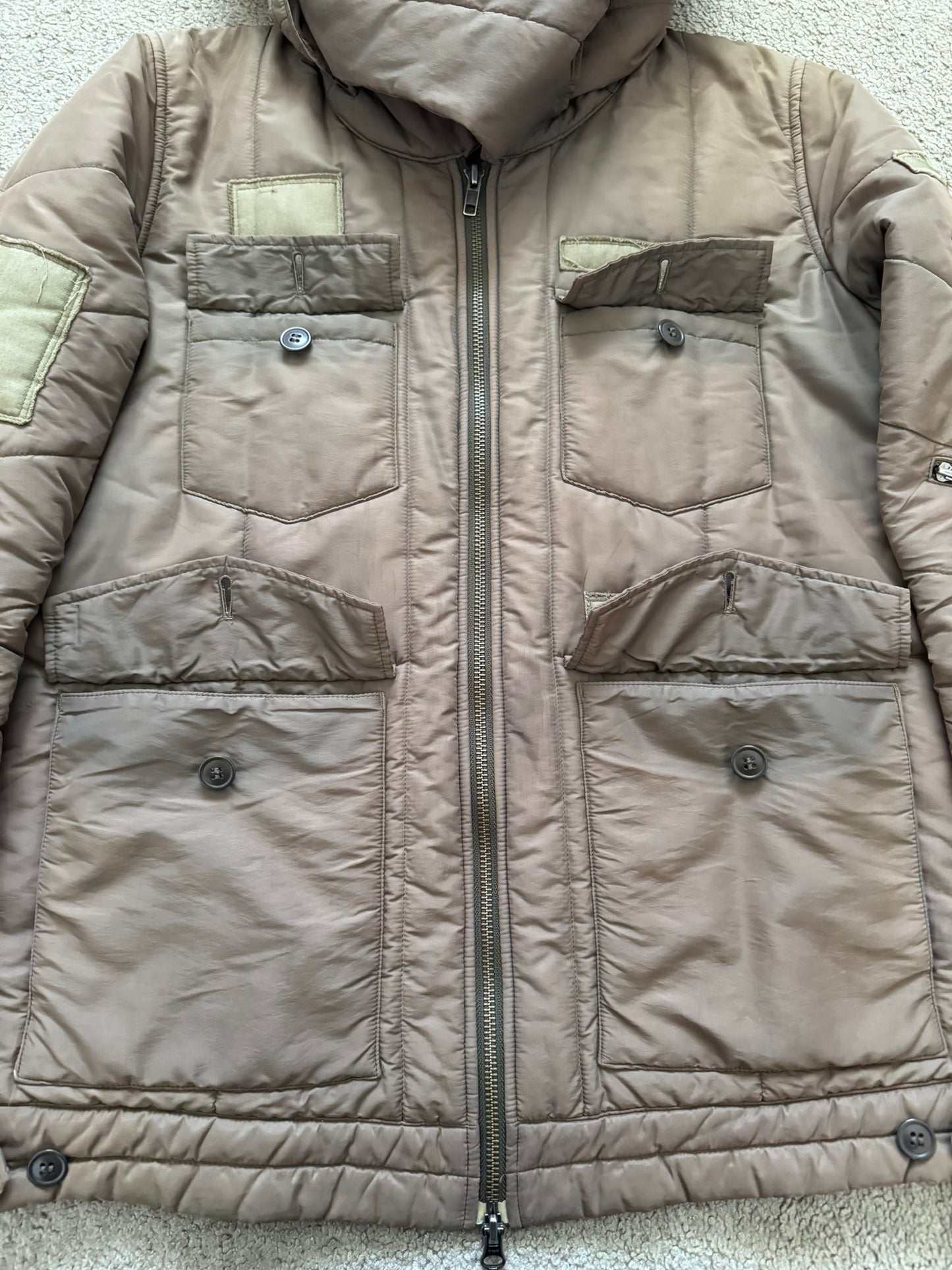 AW05 Undercover "Arts & Crafts" Patchwork Puffer Jacket