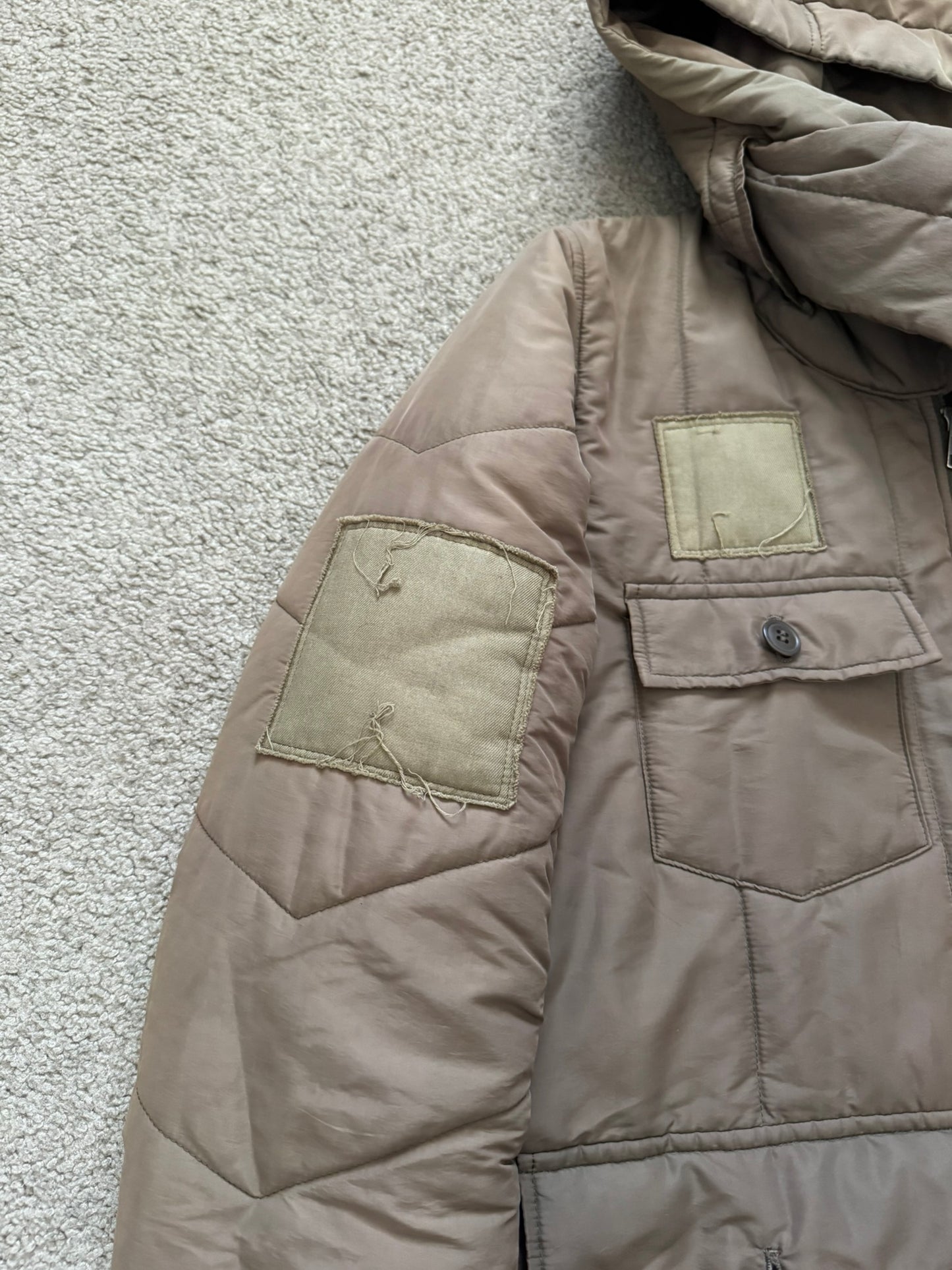 AW05 Undercover "Arts & Crafts" Patchwork Puffer Jacket