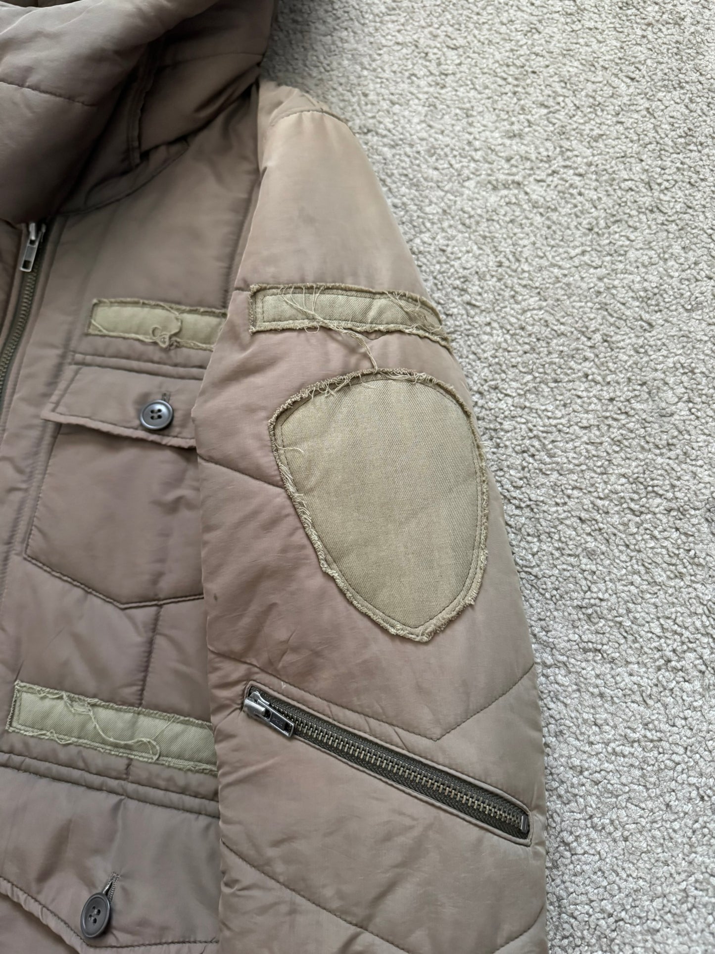 AW05 Undercover "Arts & Crafts" Patchwork Puffer Jacket