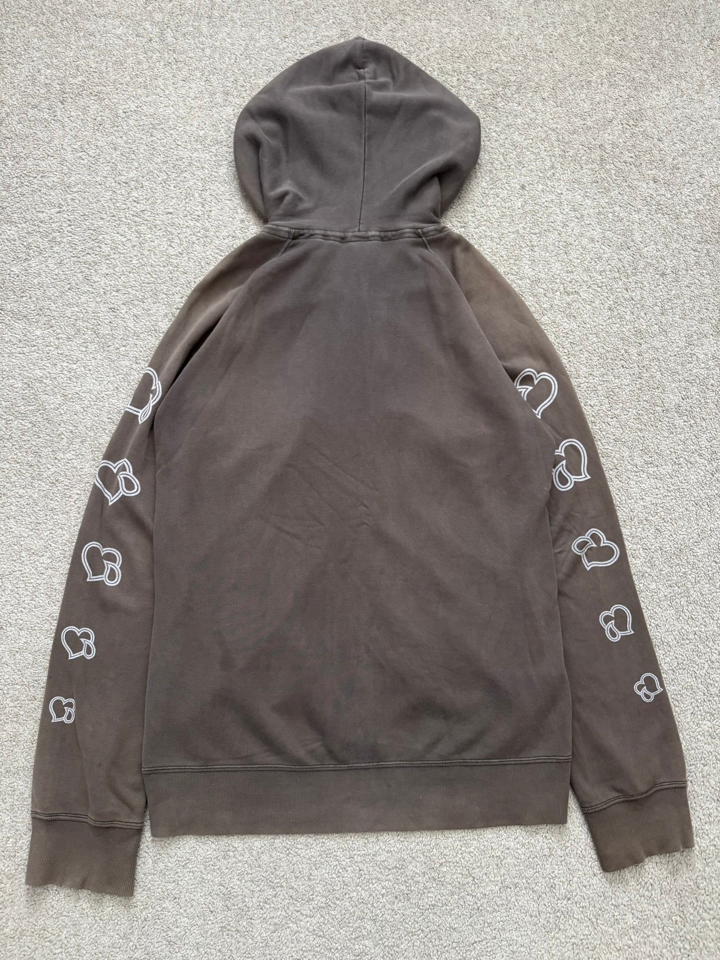SS05 Number (N)ine "Nightcrawler" Crying Hearts Cargo Zip Up Hoodie