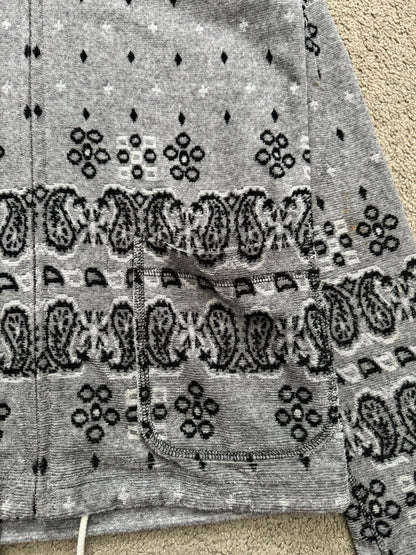 FW12 Comme Des Garcons Homme Paisley Knitted Zip Up Hoodie