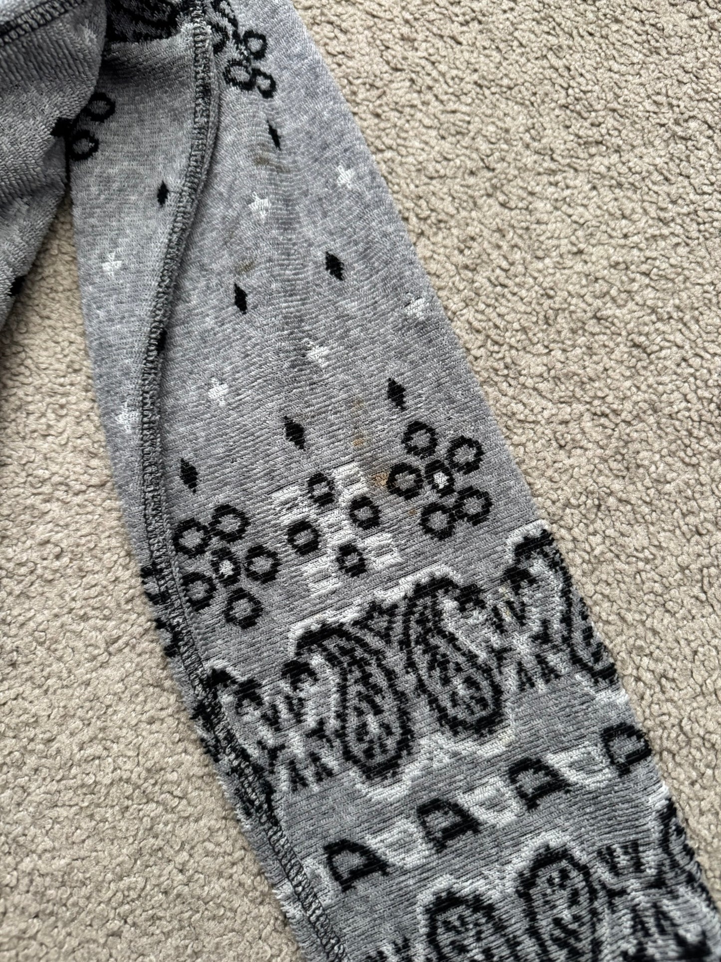 FW12 Comme Des Garcons Homme Paisley Knitted Zip Up Hoodie