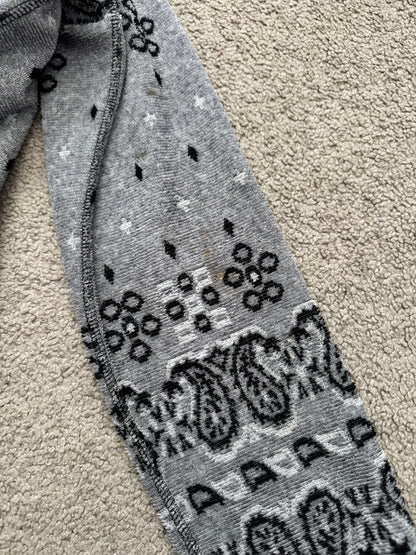 FW12 Comme Des Garcons Homme Paisley Knitted Zip Up Hoodie