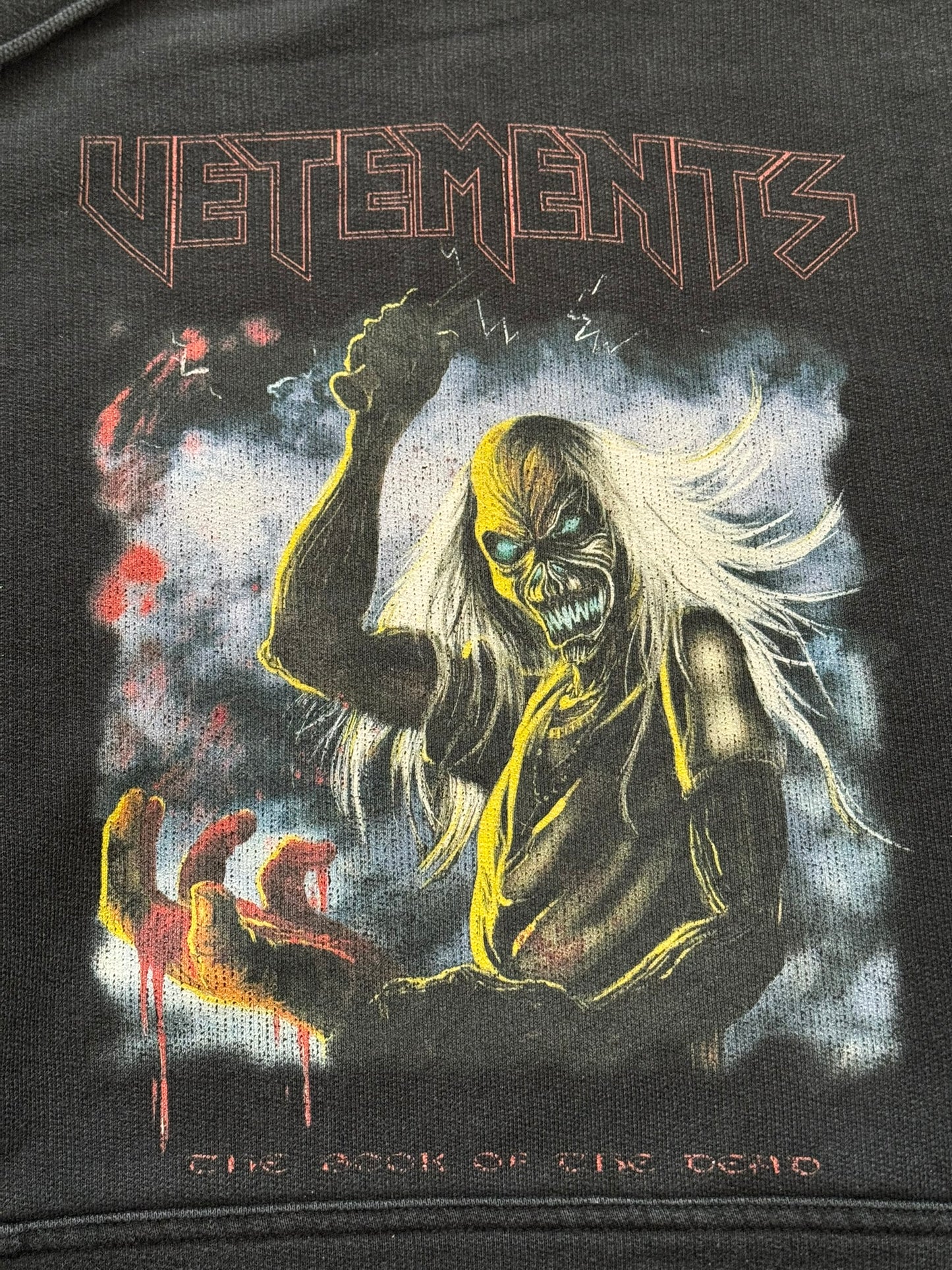SS21 Vetements "The Book of The Dead" Iron Maiden Hoodie