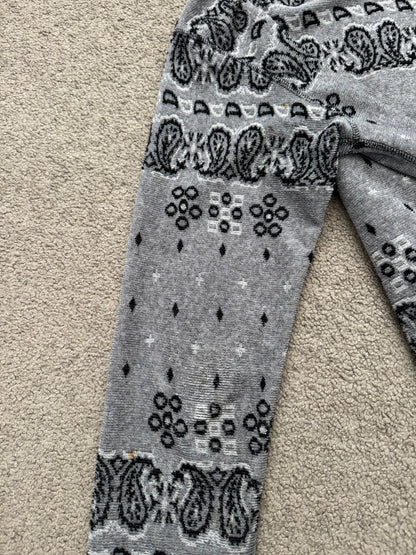 FW12 Comme Des Garcons Homme Paisley Knitted Zip Up Hoodie