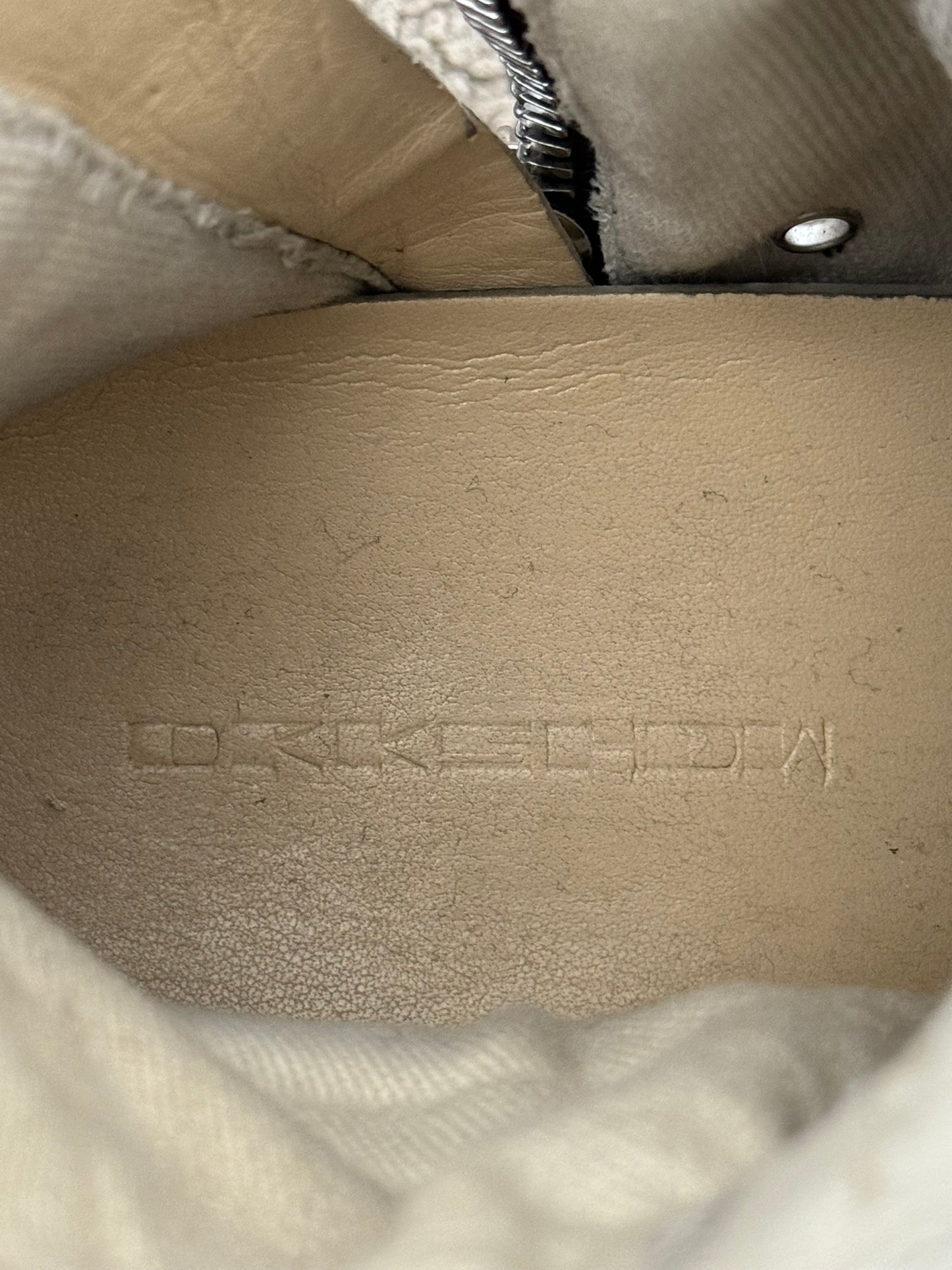 SS15 Rick Owens DRKSHDW "Vegan" Capless High Ramones Sneakers