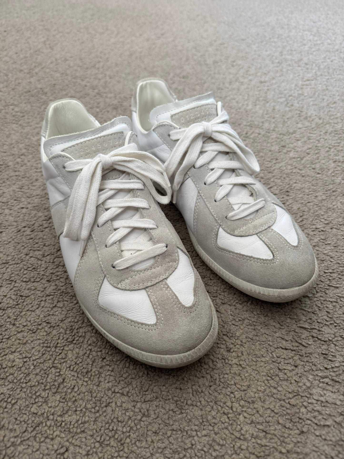 Maison Margiela Replica Triple White GAT Low Top Sneakers