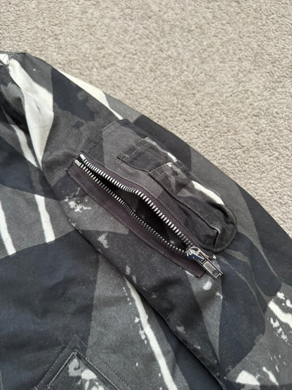 FW16 Rick Owens DRKSHDW Camo Exploder Hooded Bomber Jacket