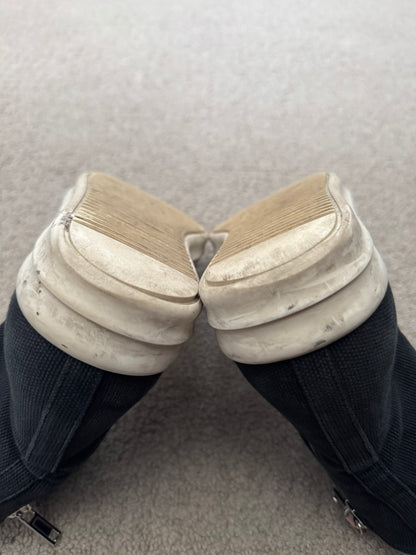 SS15 Rick Owens DRKSHDW "Vegan" Capless High Ramones Sneakers