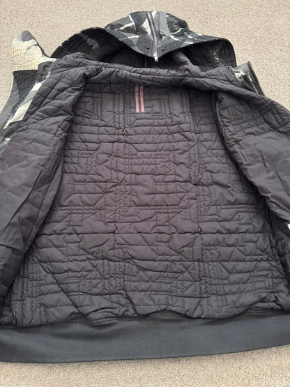 FW16 Rick Owens DRKSHDW Camo Exploder Hooded Bomber Jacket