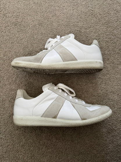Maison Margiela Replica Triple White GAT Low Top Sneakers