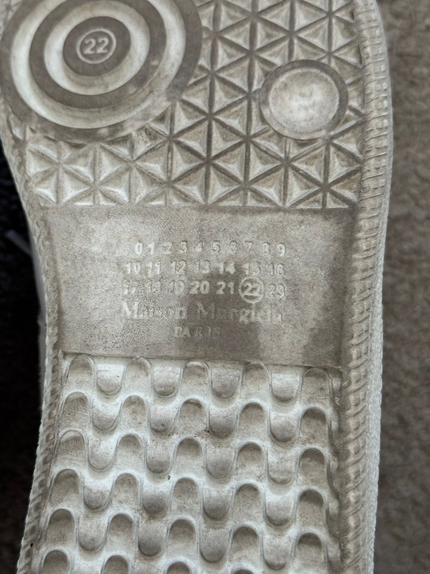 Maison Margiela Replica Triple White GAT Low Top Sneakers