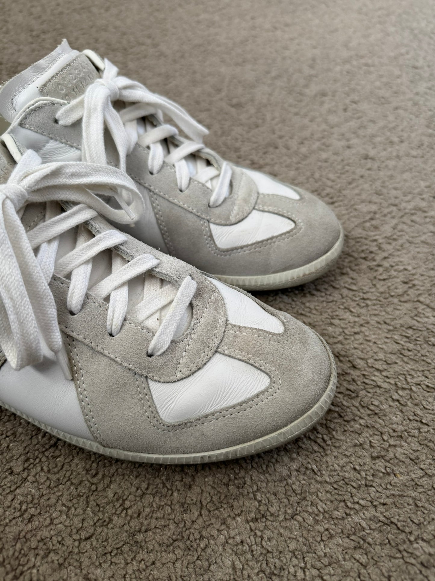 Maison Margiela Replica Triple White GAT Low Top Sneakers