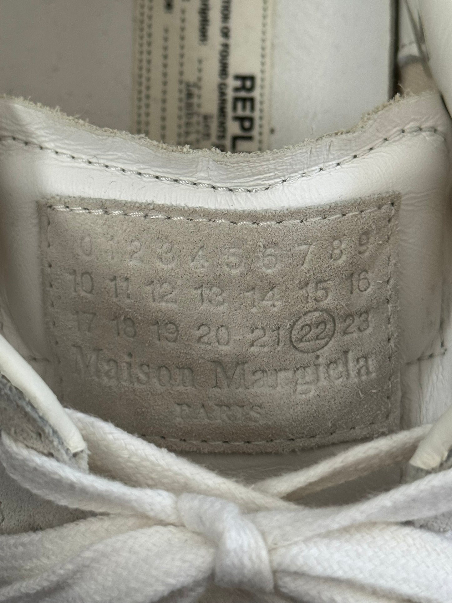 Maison Margiela Replica Triple White GAT Low Top Sneakers