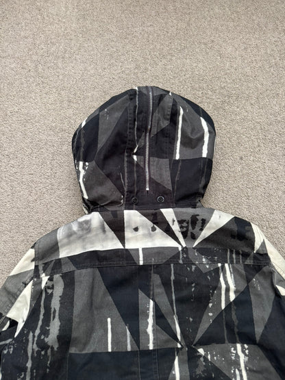 FW16 Rick Owens DRKSHDW Camo Exploder Hooded Bomber Jacket