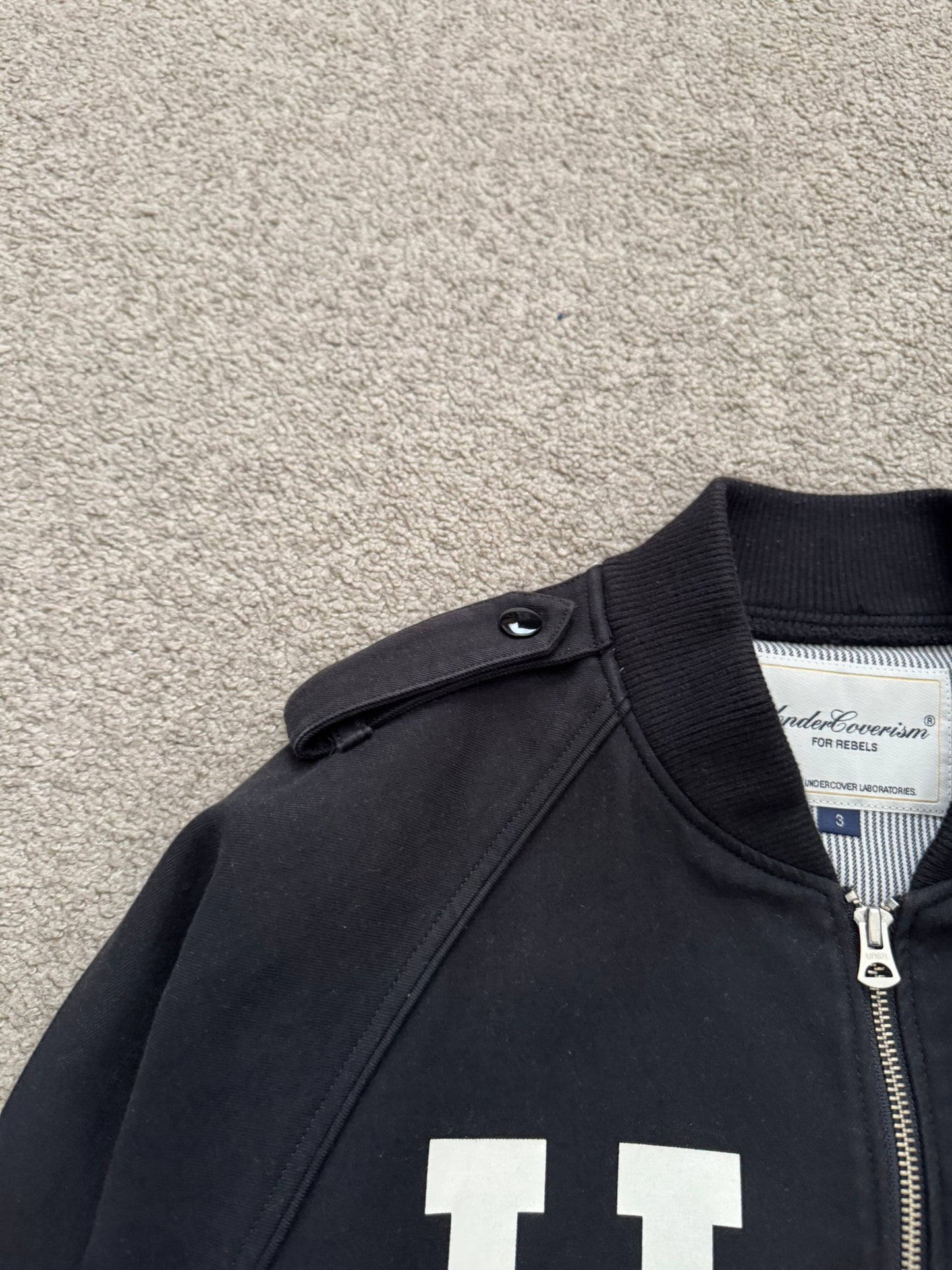 SS08 Undercover "Summer Madness" Logo Varsity Bomber Jacket