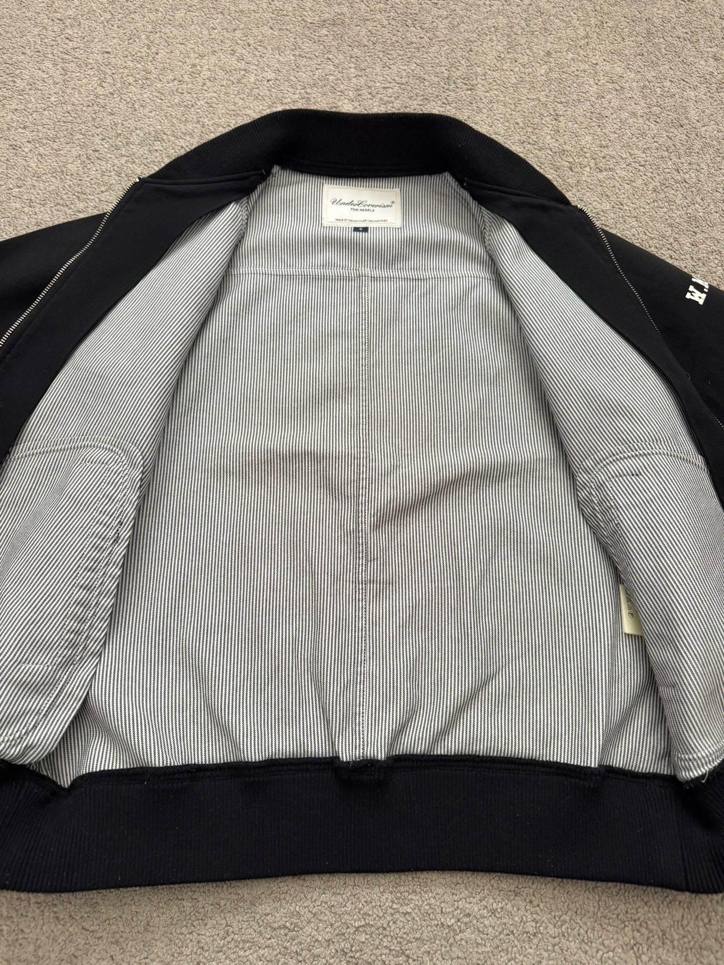 SS08 Undercover "Summer Madness" Logo Varsity Bomber Jacket