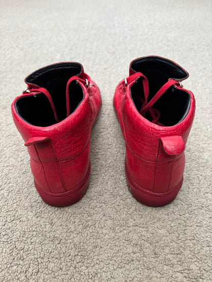 SS13 Balenciaga by Nicolas Ghesquière Red Arena Leather Sneakers