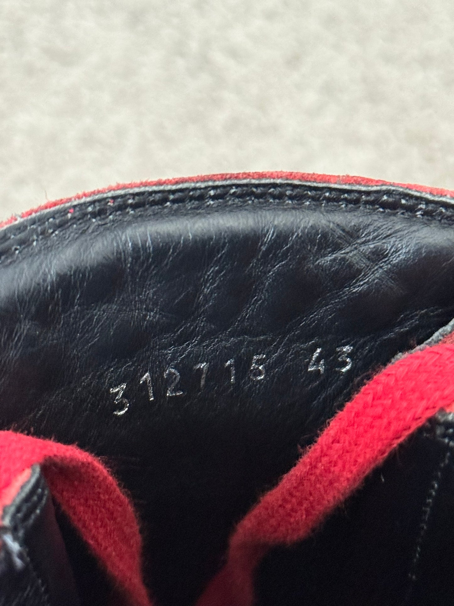 SS13 Balenciaga by Nicolas Ghesquière Red Arena Leather Sneakers