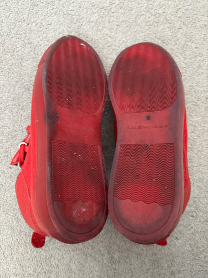 SS13 Balenciaga by Nicolas Ghesquière Red Arena Leather Sneakers