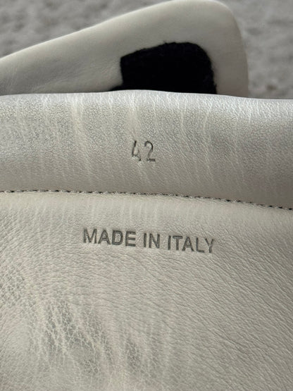 Maison Margiela Red Suede Black Leather Future High Top Sneakers