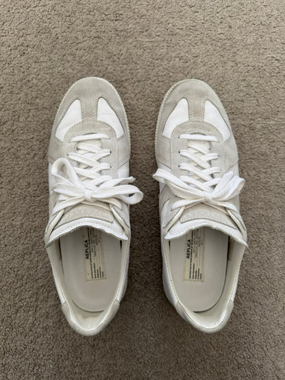Maison Margiela Replica Triple White GAT Low Top Sneakers