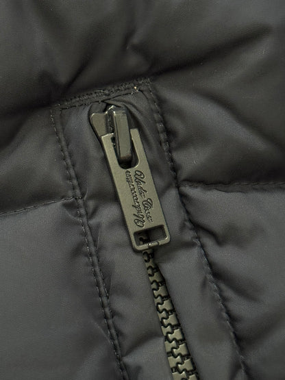 FW14 Undercover Hybrid Leather Sleeve Nylon Puffer Jacket