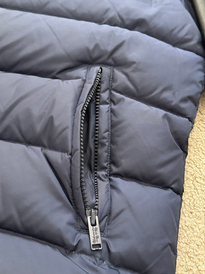 FW14 Undercover Hybrid Leather Sleeve Nylon Puffer Jacket