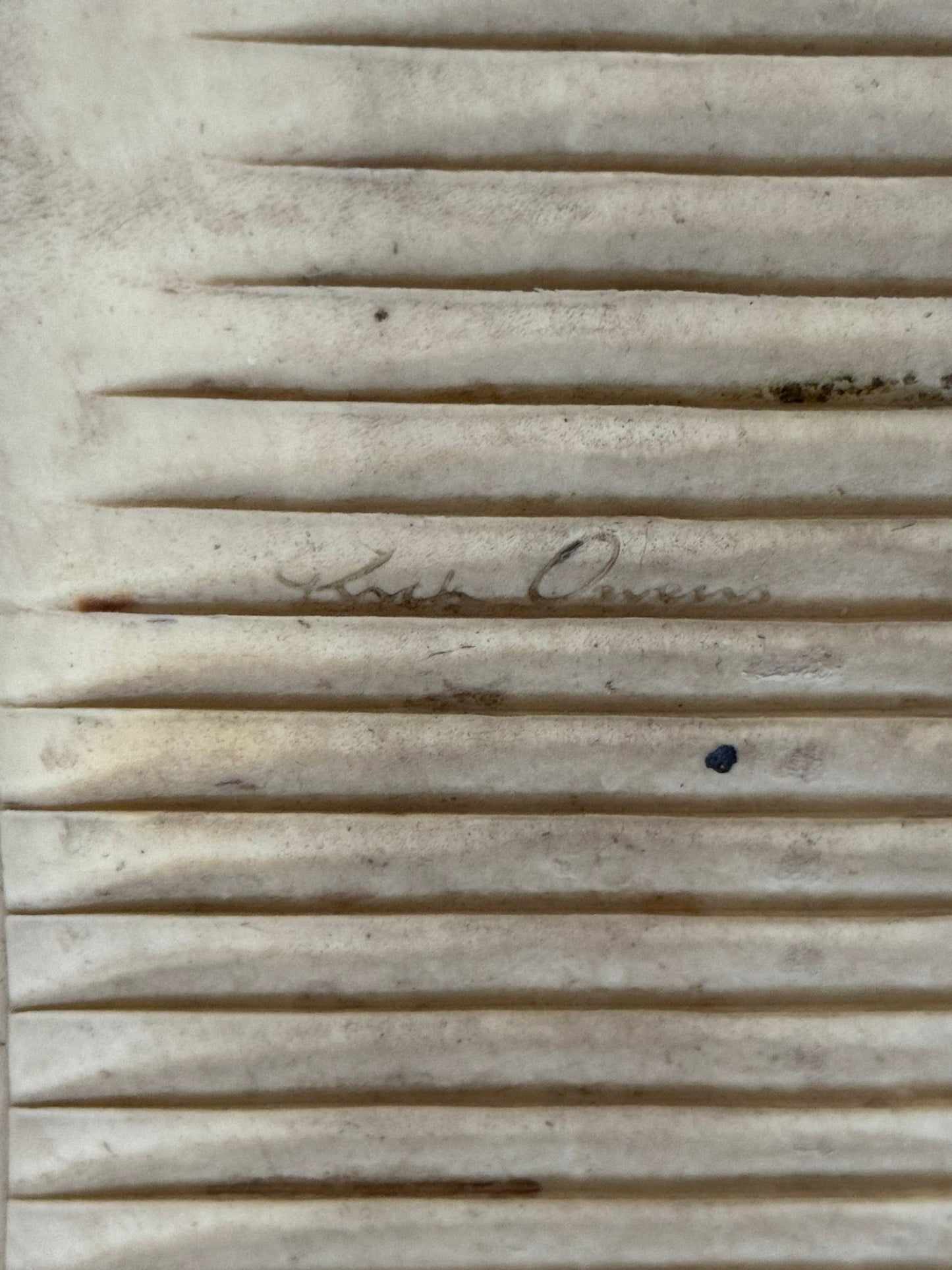 SS23 Rick Owens "EDFU" Milk & Black Geobasket High Top Sneakers