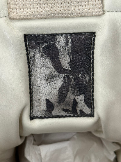 SS23 Rick Owens "EDFU" Milk & Black Geobasket High Top Sneakers