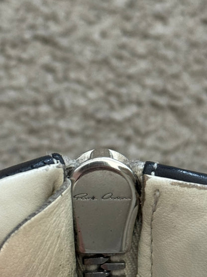 SS23 Rick Owens "EDFU" Milk & Black Geobasket High Top Sneakers