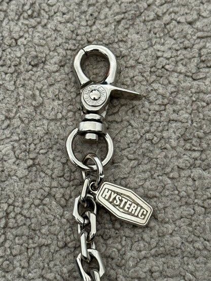 Hysteric Glamour Silver Charm Logo Wallet Chain