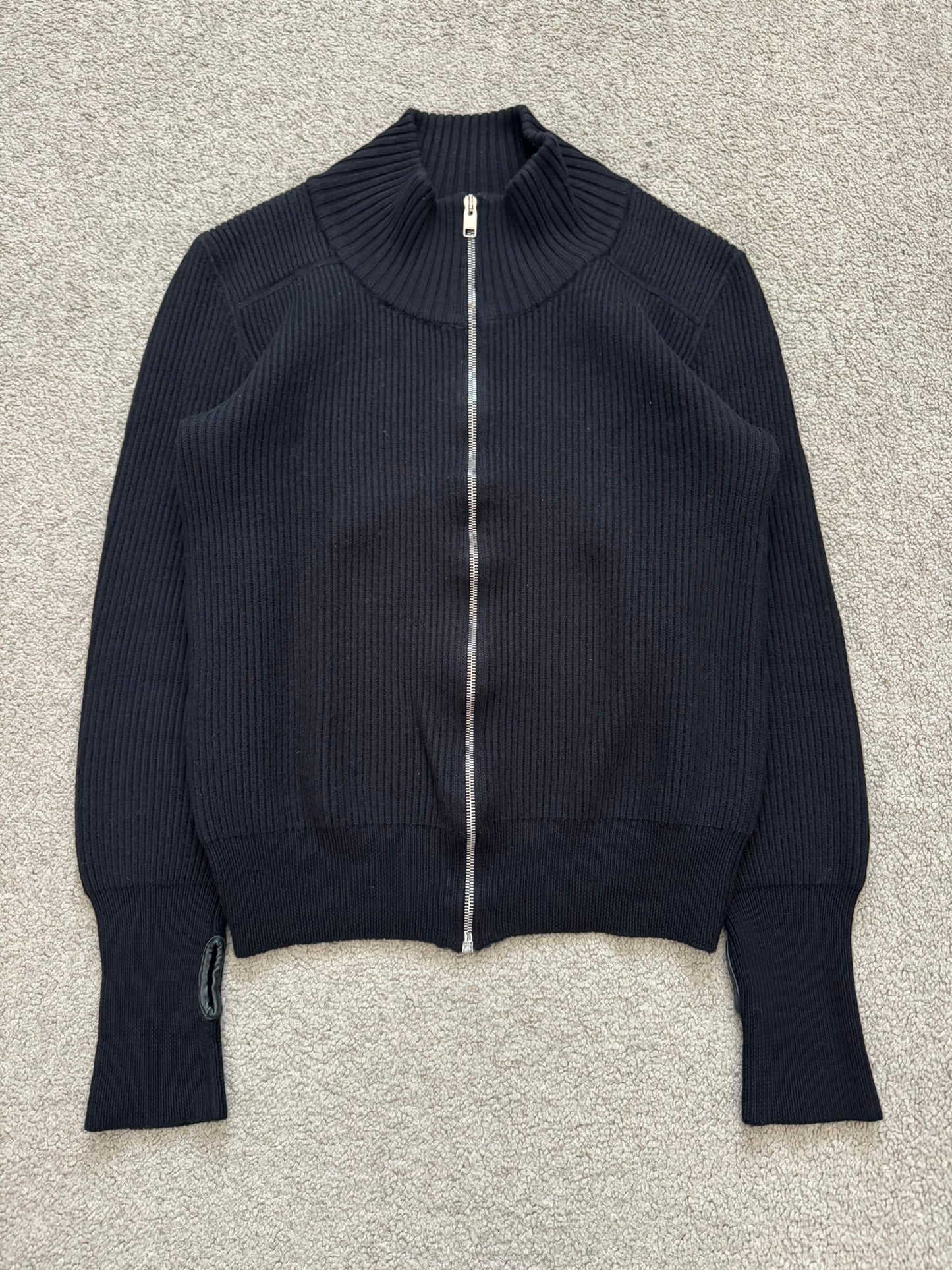 AW07 Dior Homme by Hedi Slimane Thumb Hole Zip Drivers Knit
