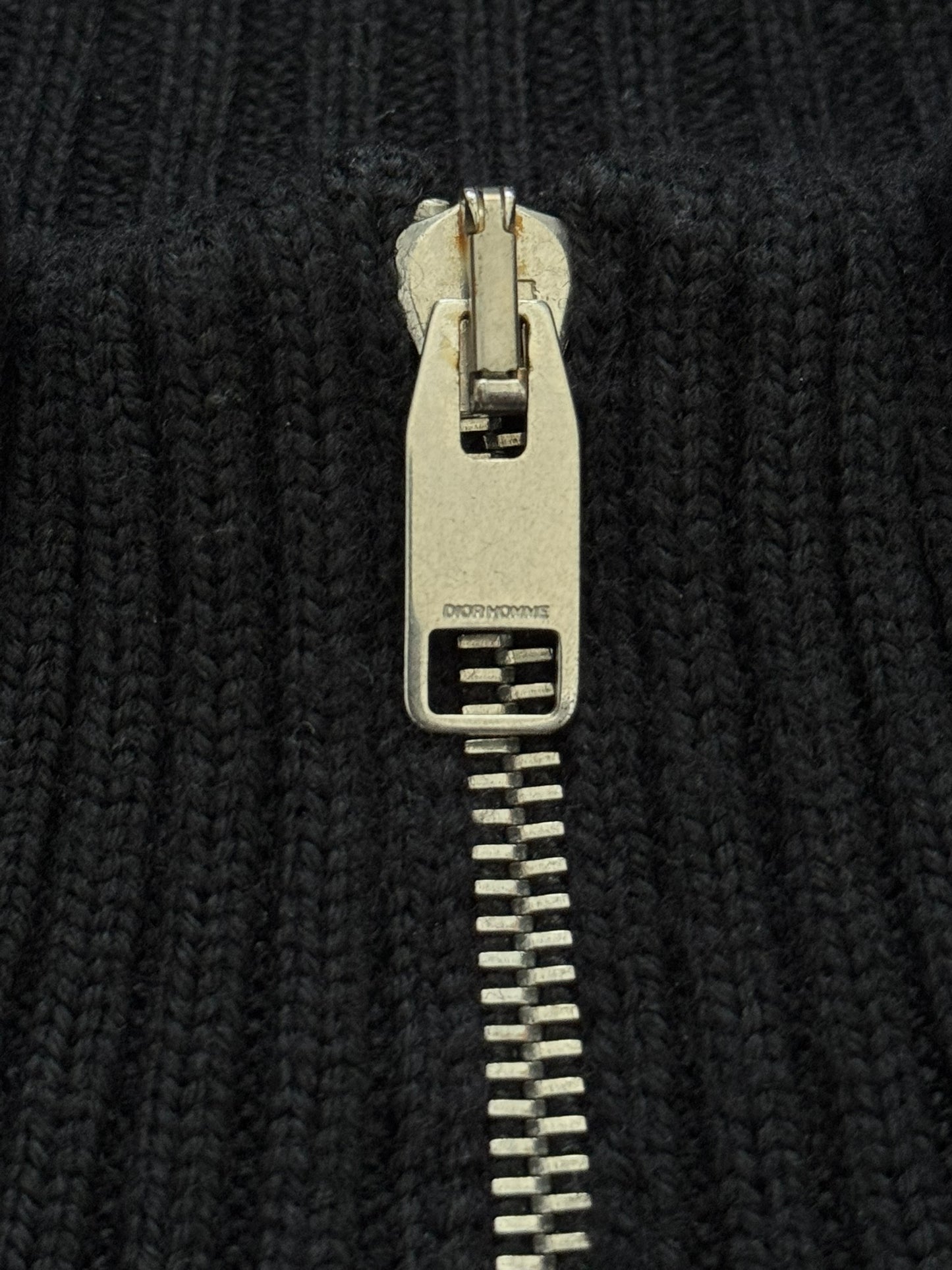 AW07 Dior Homme by Hedi Slimane Thumb Hole Zip Drivers Knit