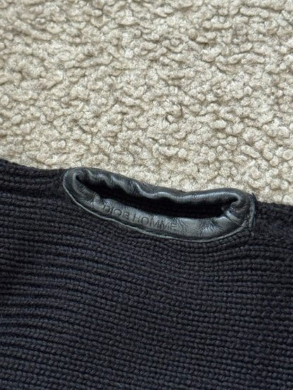 AW07 Dior Homme by Hedi Slimane Thumb Hole Zip Drivers Knit