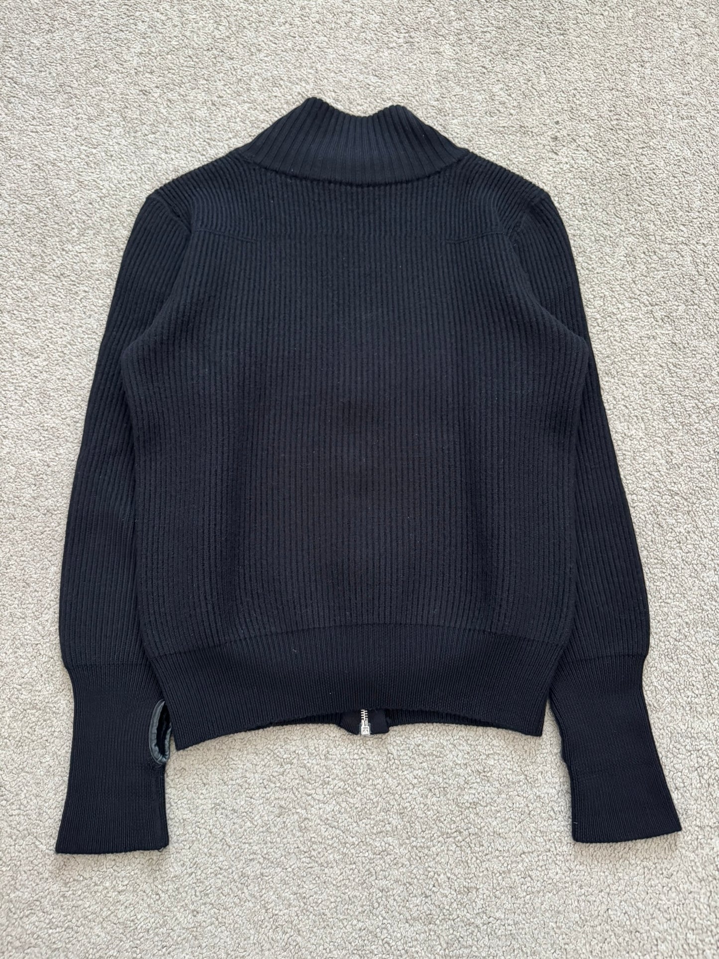 AW07 Dior Homme by Hedi Slimane Thumb Hole Zip Drivers Knit