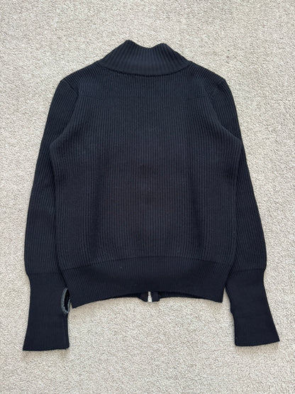 AW07 Dior Homme by Hedi Slimane Thumb Hole Zip Drivers Knit