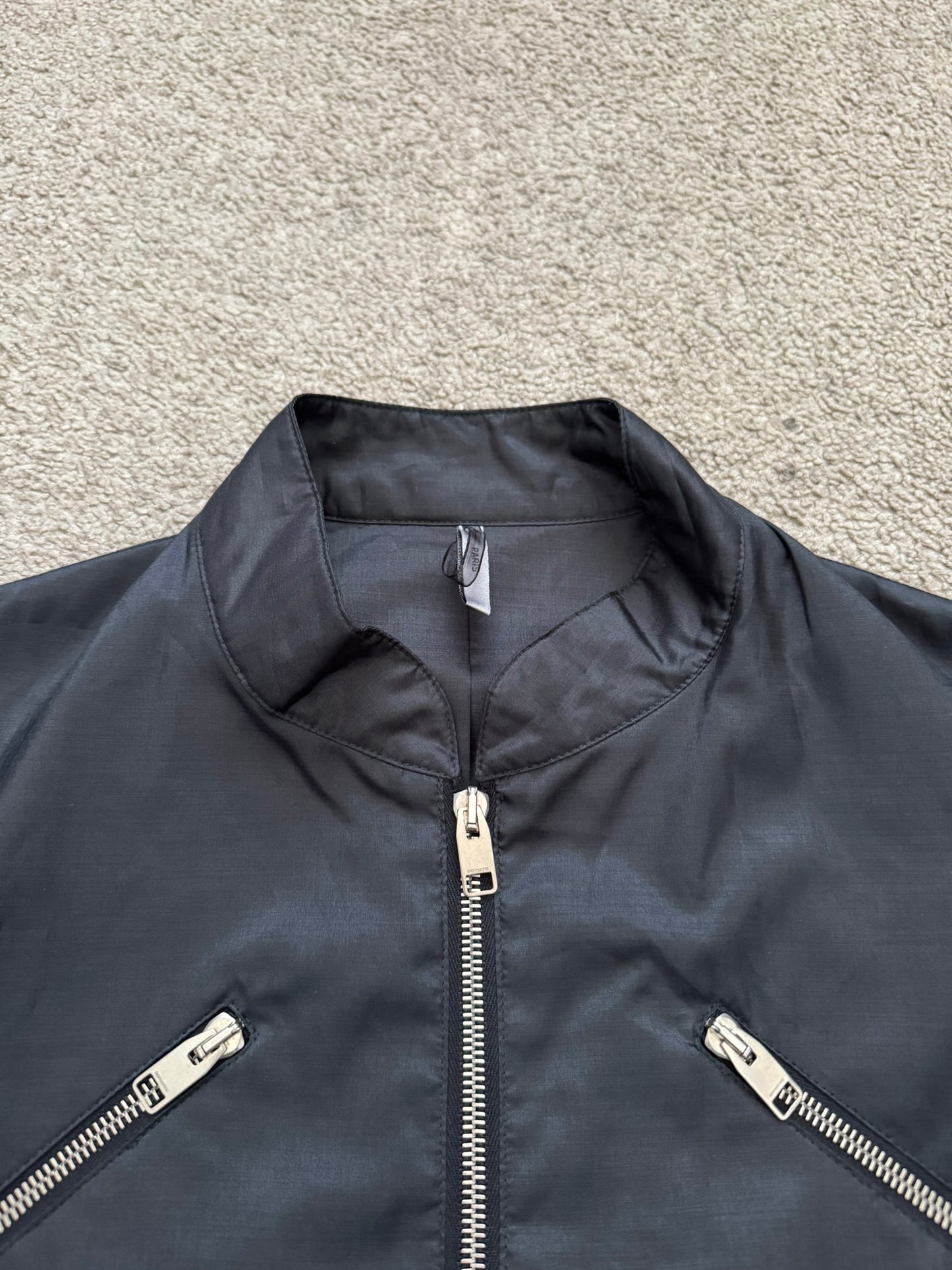 SS07 Dior Homme by Hedi Slimane Black Multi Zip Jacket