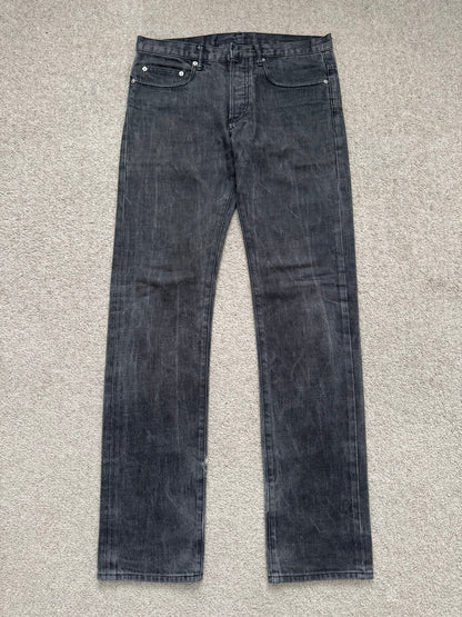 SS03 Dior Homme by Hedi Slimane MIJ Washed Black Denim Jeans