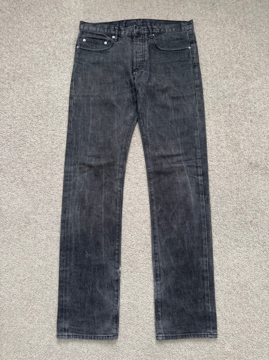 SS03 Dior Homme by Hedi Slimane MIJ Washed Black Denim Jeans